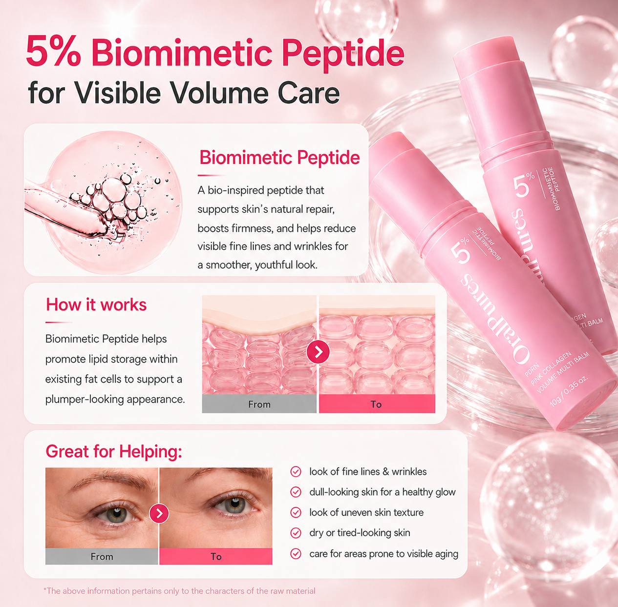 🔥LAST DAY 60% OFF🎁 OralPures Korean PDRN Pink Collagen Volume Multi Balm