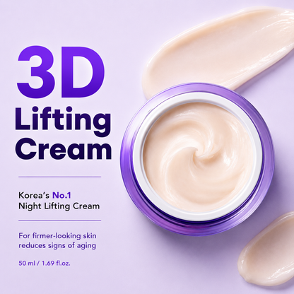 Final 3 hours 75% off ProLiftBio 3D Firming Cream |1.7 fl oz Korean Night Cream