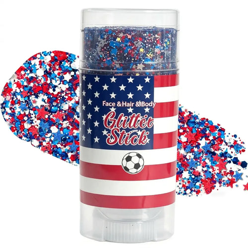 🔥LAST DAY 70% OFF 4th of July Glitter Stick - Red White Blue Patriotic Sparkle Gel for Face Hair & Body